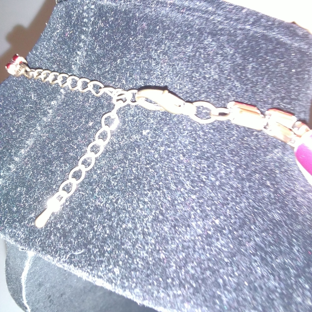 Layered Red Gold Necklace - Picture 10 of 10